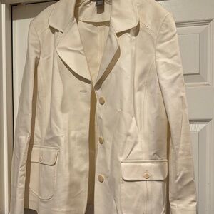 Elegant White Women's Jacket